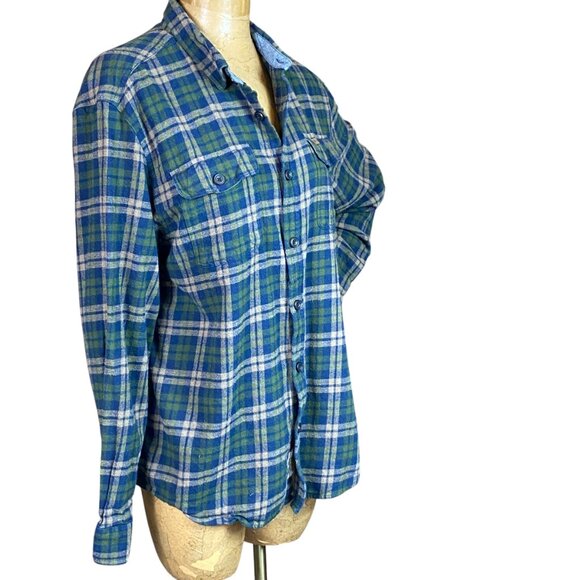 Field & Stream Plaid Cotton Flannel Button Down Shirt XL #51S - Picture 2 of 8